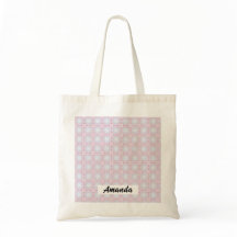 Weiche, geometrische Zahntasche - Pink & Lavendel