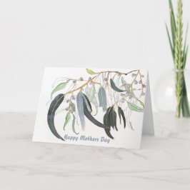 Weiche, grüne Aquarellmatte Dankeskarte