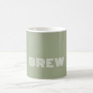 Weiche grüne C22 & Weiße lustige Schriftart Name B Kaffeetasse