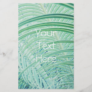 Weiche grüne Pflanze Palmblättrig Flyer