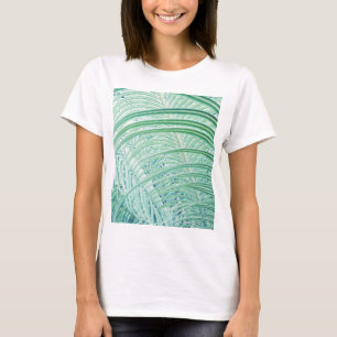 Weiche grüne Pflanzenpalmenblätter T-Shirt