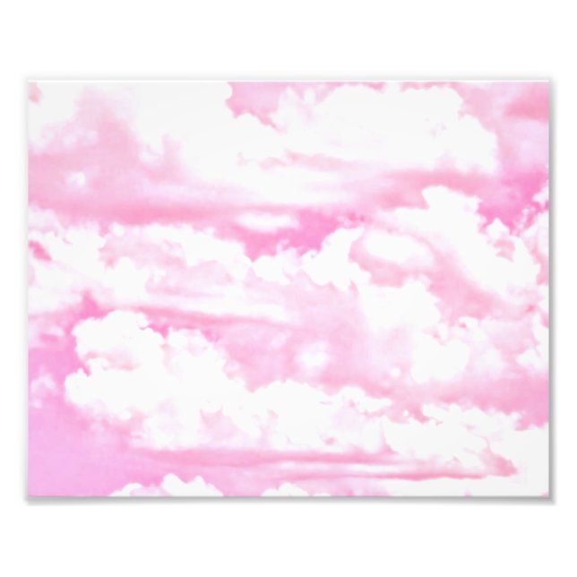 Weiche Happy Rose Wolkendekoration Fotodruck (Vorne)