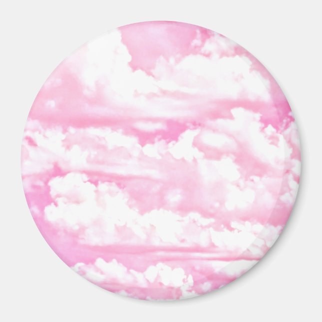 Weiche Happy Rose Wolkendekoration Magnet (Vorne)