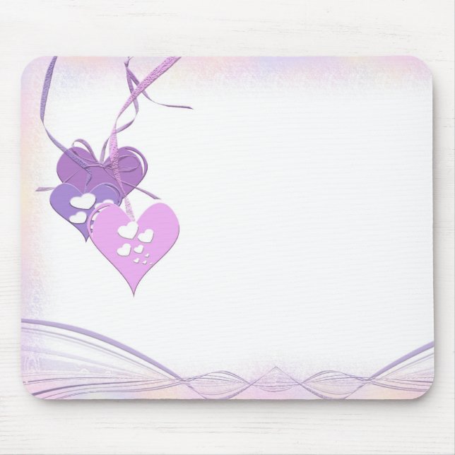 Weiche Herzen Mousepad (Vorne)