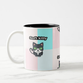 Weiche Kitty-Tasse Zweifarbige Tasse