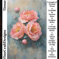 Weiche Korallen rosa Peony Blooms & Buds CR2 Decou