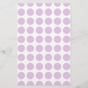 Weiche lila Polka-Punkte Briefpapier