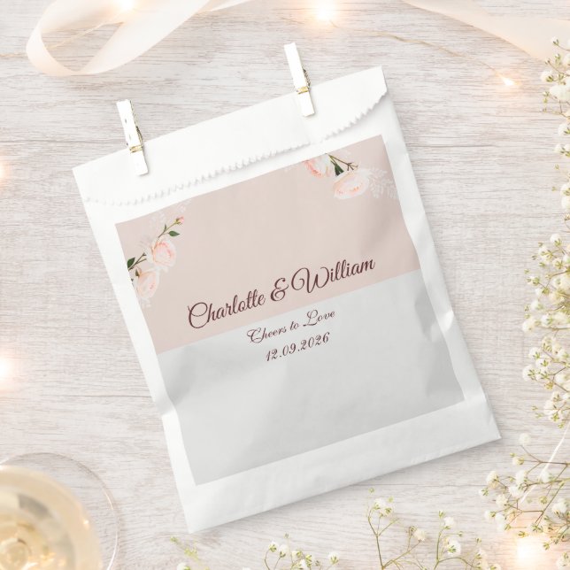 Weiche lila und graue Effekte mit Blume Geschenktütchen (Ausgeschnitten)