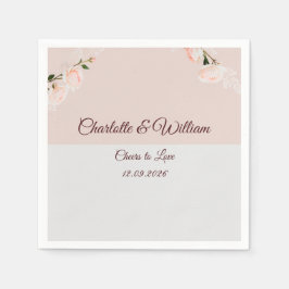 Weiche lila und graue Effekte mit Blume Serviette