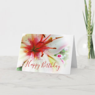 Weiche Lilien Karte