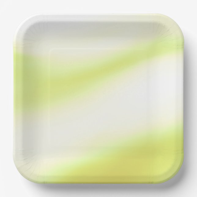 Weiche Limone Papierplatte Pappteller (Vorderseite)