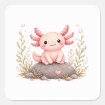 Weiche Luxus-Axolotl-Aufkleber