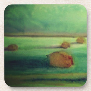 Weiche Morning Light Hay in Field Untersetzer