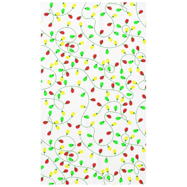 weiche, nahtlose Weihnachtsbaumlichter Tischdecke (Vorderseite)