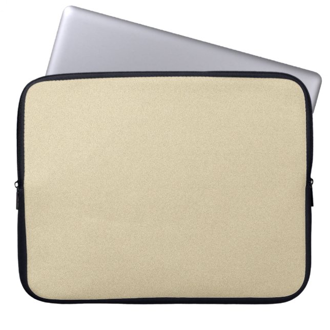 Weiche natürliche Sandgründe Laptopschutzhülle (Vorderseite)