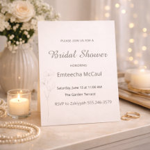 Weiche neutrale Babyparty-Einladung zur Hochzeit