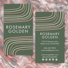 Weiche, neutrale Linien Minimalistisch schlicht El Visitenkarte