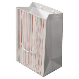 Weiche neutrale Streifengeschenktasche Mittlere Geschenktüte