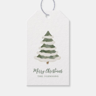 Weiche Niedliche Pflaume wie Weihnachtsbaum Geschenkanhänger