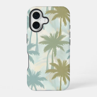 Weiche Palmen – Pastell-Tropenmuster iPhone 16 Hülle