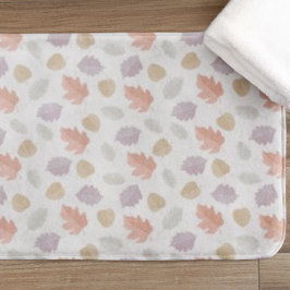 Weiche Pastel Fall Leaf Muster | Minimalistischer  Badematte