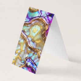Weiche Pastel Paua Muschel Farbe Flüssigkeit Alkoh Visitenkarten