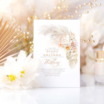 Weiche Pastell-Blume Botanische Pampas Grass Weddi