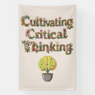 Weiche Pastell-Blumen Grundschule Outdoor Banner