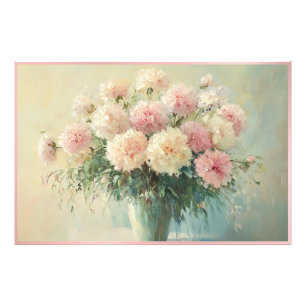 Weiche Pastell-Blumenbouquet Fotodruck