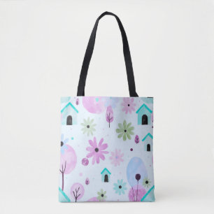 Weiche Pastell-Blumentasche Tasche