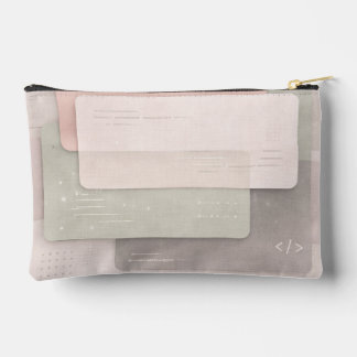 Weiche Pastell-Layeren KI-Kunst Zubehörtasche