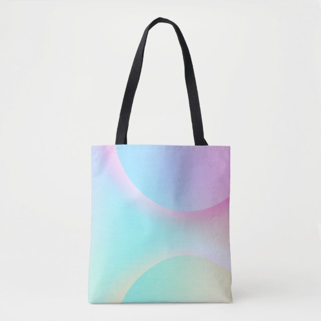 Weiche Pastell-Regenbogenfarbform Tasche (Vorderseite)