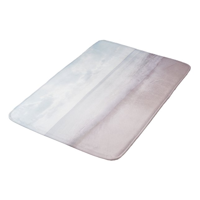 Weiche Pastellbäume 4 #ocean#art Badematte (Schrägansicht)
