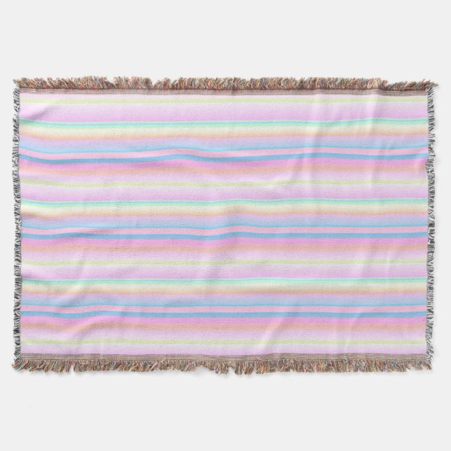 weiche Pastellfarbe, gestreift Decke (Vorderseite)