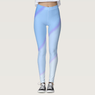Weiche Pastellfarben Blau Leggings