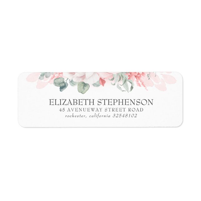 Weiche Pastellfarben Rosa Aquarellfolie Elegant (Vorne)