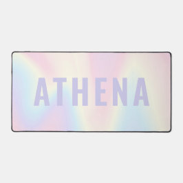 Weiche pastellfarbene Regenbogenbezeichnung modern Schreibtischunterlage