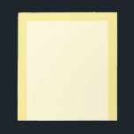 Weiche pastellgelbe Akzente Dekoration bereit für  Notizblock<br><div class="desc">Dieses stilvolle Produkt in Weich Pastellgelb Akzent Farbhintergrund für sich selbst oder als Geschenk sicher,  um einen Eindruck in den jeden Anlässen. Klicken Sie auf die Schaltfläche "Anpassen!",  um Werkzeuge zur Anpassung dieses Produkts anzuzeigen,  wenn Sie einen Texteditor und einen Bildlader verwenden möchten. Einführung</div>