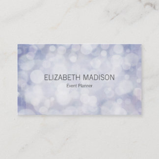 Weiche Pastelllavendel-Lichter Visitenkarte