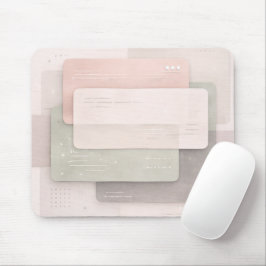 Weiche Pastellschichten AI-Kunst  Mousepad