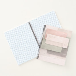 Weiche Pastellschichten AI-Kunst Notizbuch