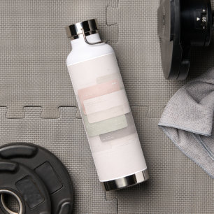 Weiche Pastellschichten AI-Kunst Trinkflasche