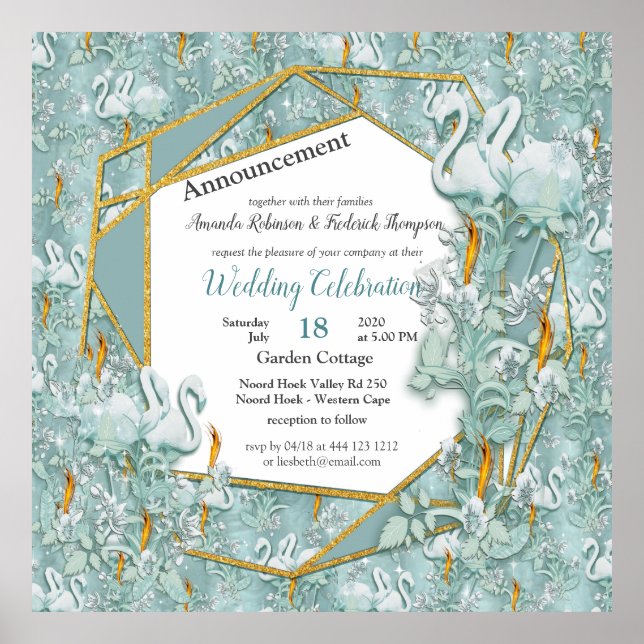 Weiche Pastelltöne, grün Poster (Vorne)