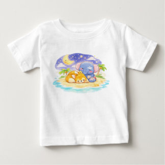 Weiche Pastellzeichnung von Spielzeugfiguren Baby T-shirt