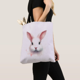 Weiche Pasteten: Pink Bunny Tote Bag Tasche