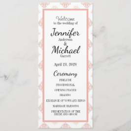 Weiche Peachy Blush Damask Programm