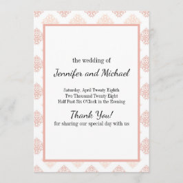 Weiche Peachy Blush Damask Programm