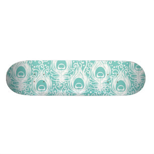 Weiche Pfaufedern Skateboard