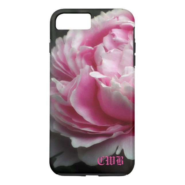 Weiche Pfingstrosen-elegantes Blumen Case-Mate iPhone Hülle (Rückseite)