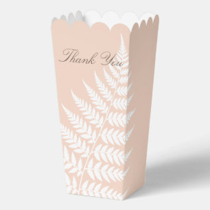 Weiche Pfirsich Weiße Farn Popcorn Dankeschön Geschenkschachtel